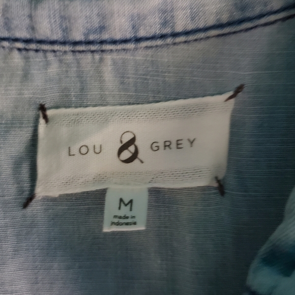Lou & Grey Jean Jumpsuit EUC - Picture 9 of 12